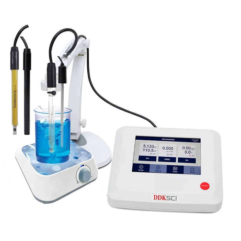 Benchtop pH Cond DO Meter Touch Screen